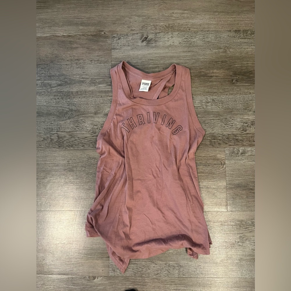 PINK Thriving open back tank